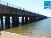 Puente junto a la playa del Sebo. Huelva, Andaluca